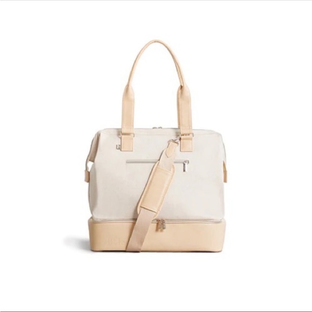 BEIS THE CONVERTIBLE MINI WEEKENDER IN BEIGE